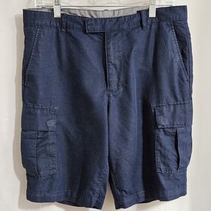 Claiborne - 6 Pocket Linen Blend Cargo Shorts